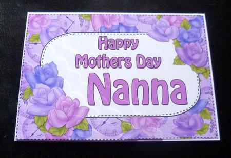 5x7 Time for Roses Mothers Day Nanna Scallop Corner by Charlie Angel