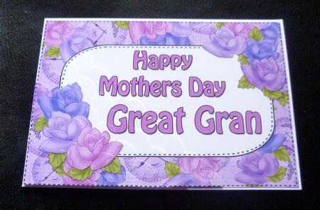 5x7 Time for Roses Mothers Day Great Gran Scallop Corner by Charlie Angel