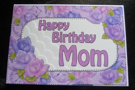 5x7 Time for Roses Birthday Mom Scallop Corner by Charlie Angel