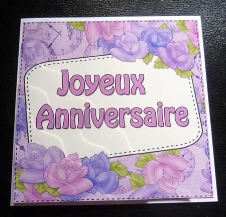 French Birthday Time for Roses Wavy Corner Stacker by Charlie Angel