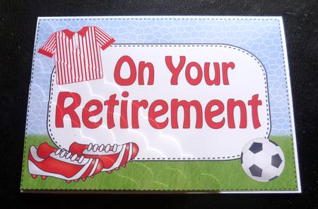 5x7 Football Retirement Scallop Corner Stacker by Charlie Angel