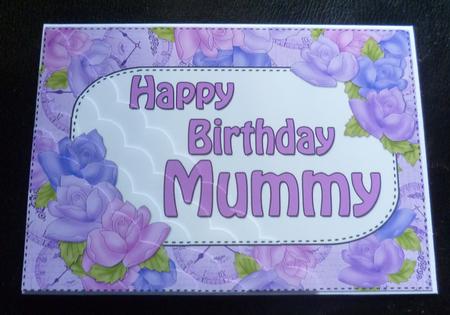 5x7 Time for Roses Birthday Mummy Scallop Corner Stacker by Charlie Angel