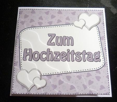 German Anniversary Hearts Wavy Corner Stacker by Charlie Angel