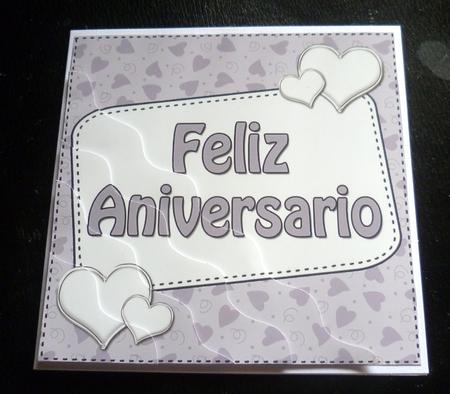 Spanish Gaelic Anniversary Hearts Wavy Corner Stacker by Charlie Angel