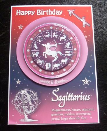 Zodiac Sign Sagittarius Red by Charlie Angel