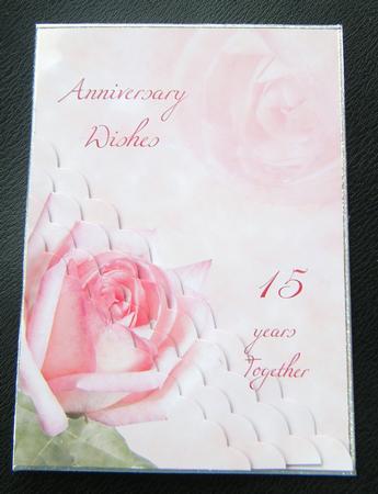 Pink Rose 15th Anniversary Wavy Side Stacker by Charlie Angel