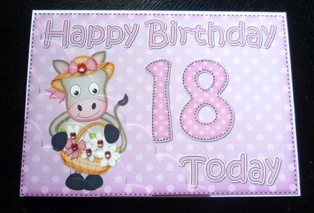 5x7 18th Birthday Gigi Horse Scallop Corner by Charlie Angel