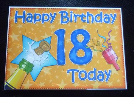 5x7 18th Birthday Celebrations Scallop Corner by Charlie Angel