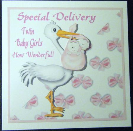 Special Delivery - Twin Girls by Charlie Angel