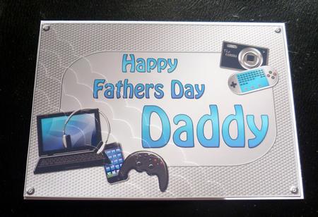 5x7 Gadgets N Gizmos Fathers Day Daddy Scallop Corner by Charlie Angel
