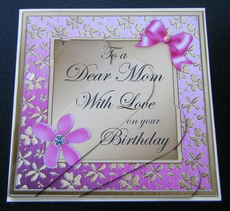 Floral Elegance Mom Birthday Fan Pyramage Topper by Charlie Angel