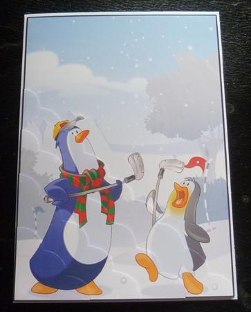 Penguin Golf A4 by Charlie Angel