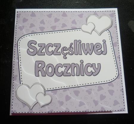 Polish Anniversary Hearts Wavy Corner Stacker by Charlie Angel
