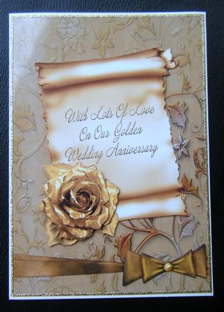 Our Golden Wedding Anniversary Card by Charlie Angel