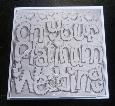 Platinum Wedding Anniversary Wavy Corner Side Stacker by Charlie Angel