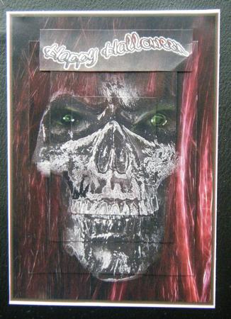 Scary Skull Halloween Pyramid by Charlie Angel