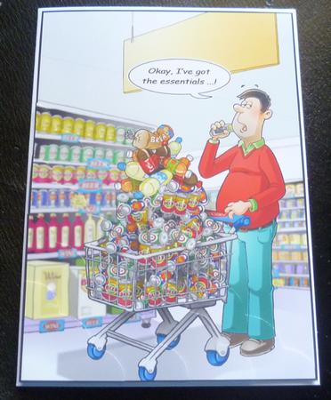 Shopping Dude A4 by Charlie Angel
