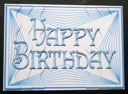 Modern Male Birthday Side Stacker Card by Charlie Angel