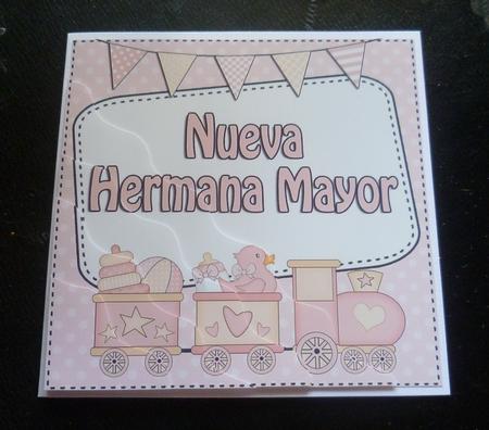 Spanish New Baby Big Sister Wavy Corner Side Stacker by Charlie Angel