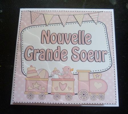 French New Baby Big Sister Wavy Corner Side Stacker by Charlie Angel