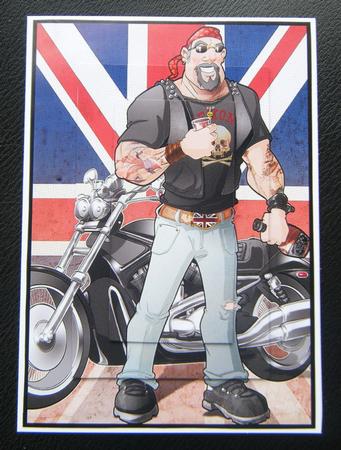 Angel of Hell Dude Uk A4. by Charlie Angel