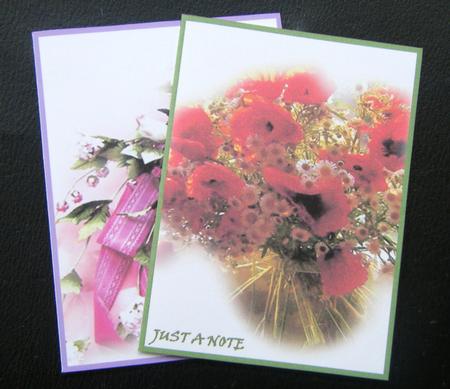 Just Flower's-notelet's 3 by Charlie Angel