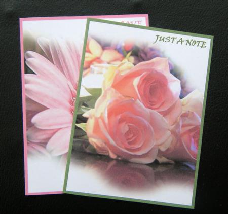 Just Flower's-notelet's 2 by Charlie Angel