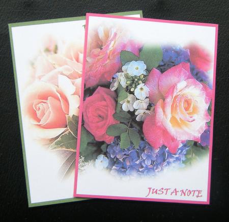 Just Flower's-notelet's 1 by Charlie Angel