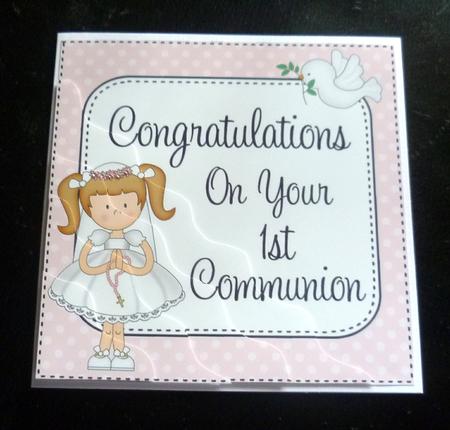 1st Communion Wavy Corner Side Stacker by Charlie Angel