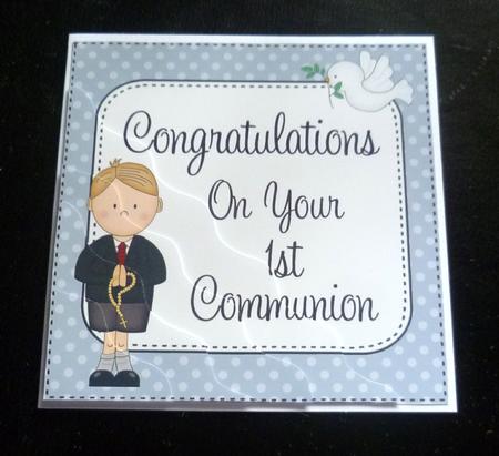 1st Communion Wavy Corner Side Stacker by Charlie Angel