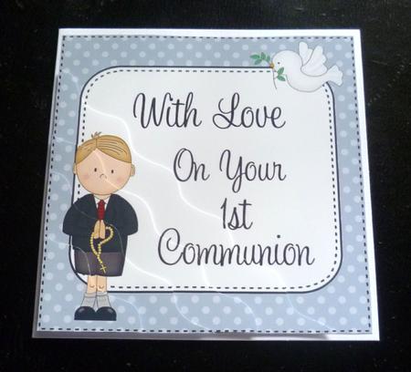 1st Communion Wavy Corner Side Stacker by Charlie Angel