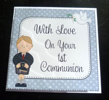 1st Communion Wavy Corner Side Stacker by Charlie Angel