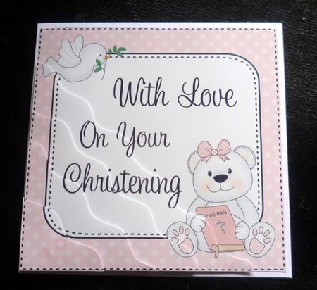 Christening Teddy Wavy Corner Side Stacker by Charlie Angel