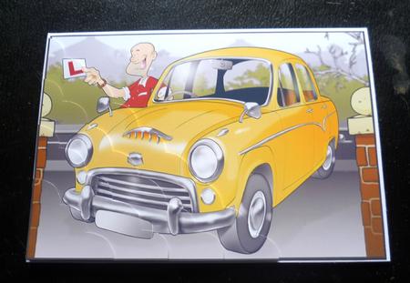 Passed Driving Test Yellow Car A4 by Charlie Angel