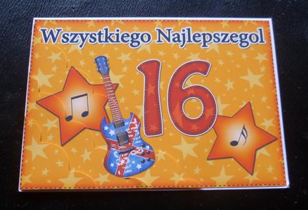 5x7 Polish 16th Birthday Scallop Corner by Charlie Angel