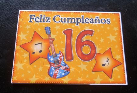 5x7 Spanish 16th Birthday Scallop Corner by Charlie Angel