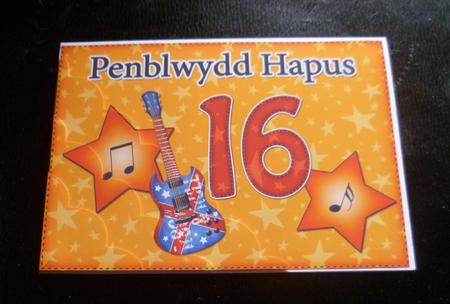 5x7 Welsh 16th Birthday Scallop Corner by Charlie Angel