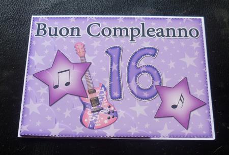 5x7 Italian 16th Birthday Scallop Corner by Charlie Angel