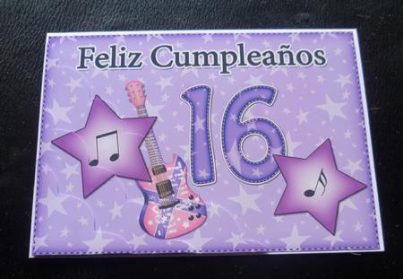 5x7 Spanish 16th Birthday Scallop Corner by Charlie Angel
