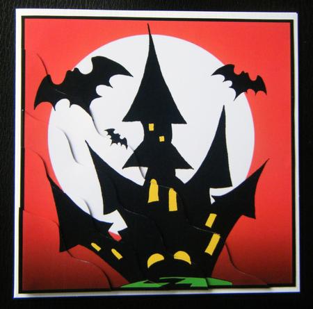 A Haunting We Will Go Wavy Corner Side Stacker Topper by Charlie Angel