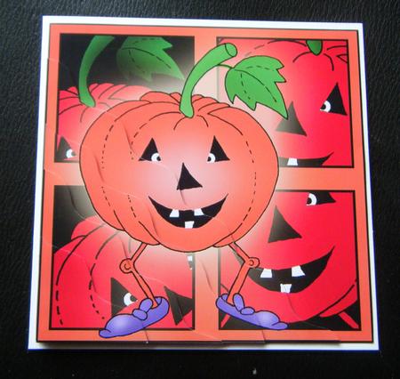 A Haunting We Will Go Wavy Corner Side Stacker Topper by Charlie Angel