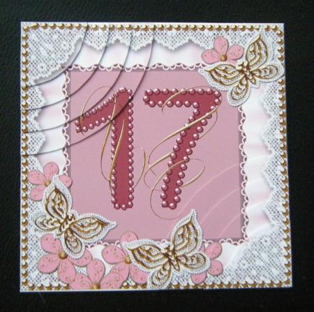 Vinateg Plum Age 17 Butterfly 6inch Duo Corner Stacker by Charlie Angel