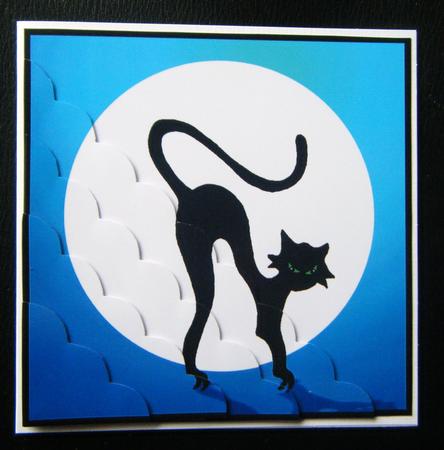 A Haunting We Will Go Scallop Corner Side Stacker Topper by Charlie Angel