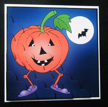 A Haunting We Will Go Scallop Corner Side Stacker Topper by Charlie Angel