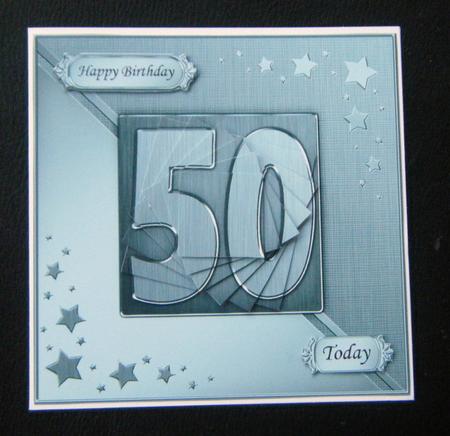 50th Metallic Age Quick Card with Twisted Pyramage by Charlie Angel