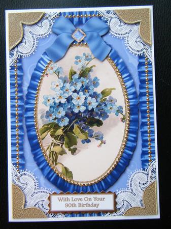 Forget Me Knots Lace N Ruffles Card Front Step by Step by Charlie Angel