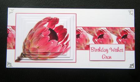 Pink Protea Topper & Pyramid by Charlie Angel