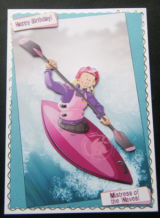 Canoe/kayak Lady. by Charlie Angel