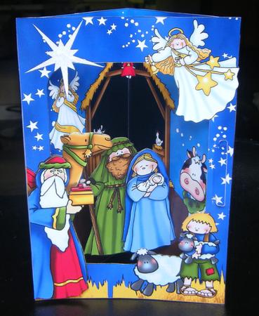 3D Corner Card Kit - Nativity by Charlie Angel