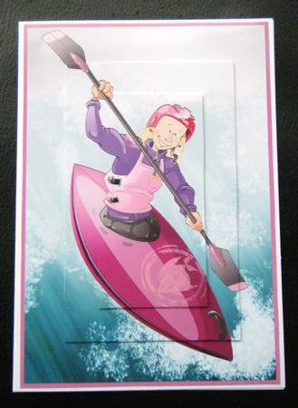Canoe/kayak Lady A4. by Charlie Angel